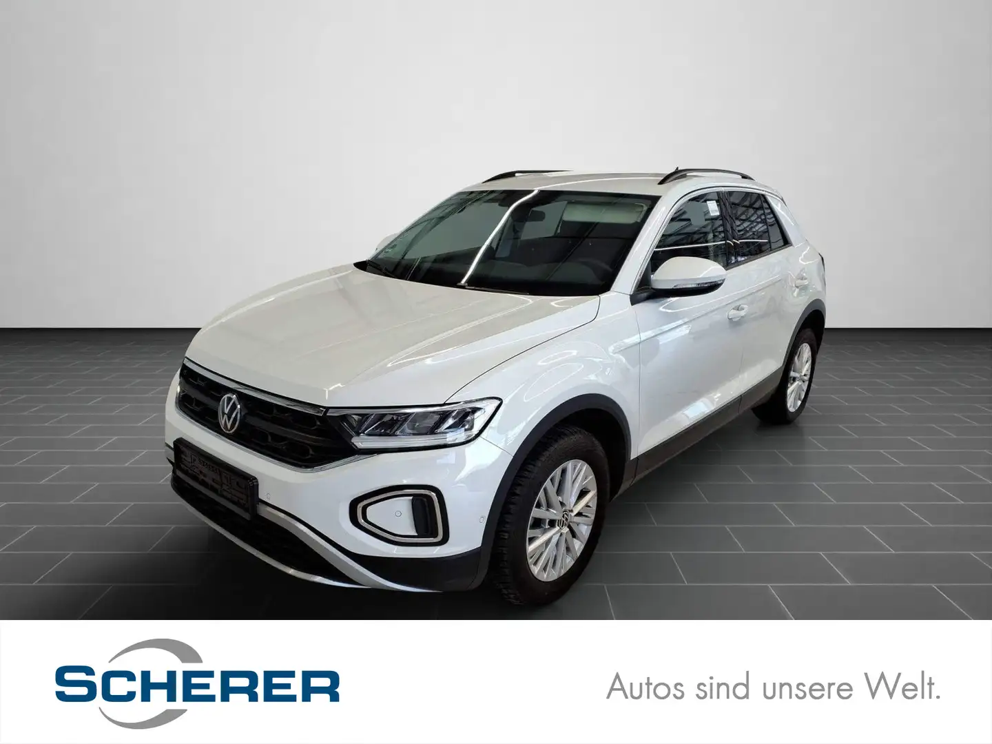 Volkswagen T-Roc 1,0 TSI NAVI/LED/PDC/Sizuheizung vo./u.v.m Weiß - 1