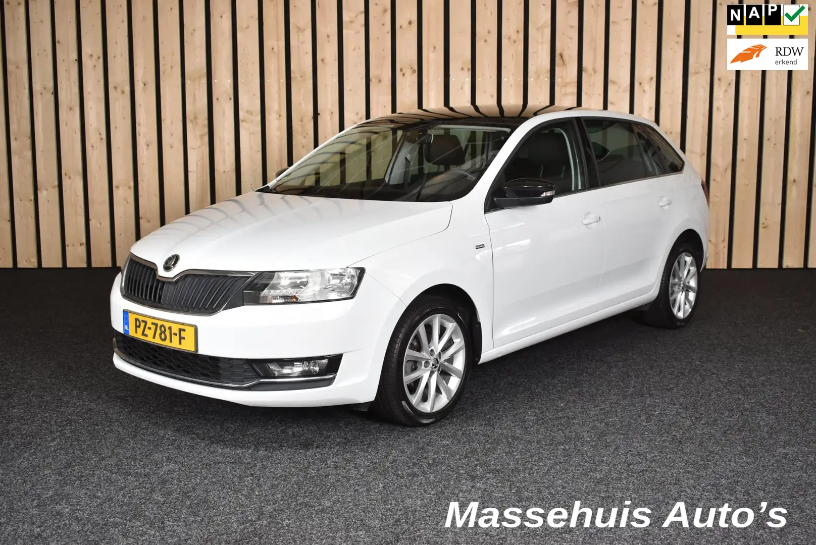 Skoda Rapid/Spaceback 1.0 TSI Greentech Drive Panoramadak Navi Clima Cru Wit - 1