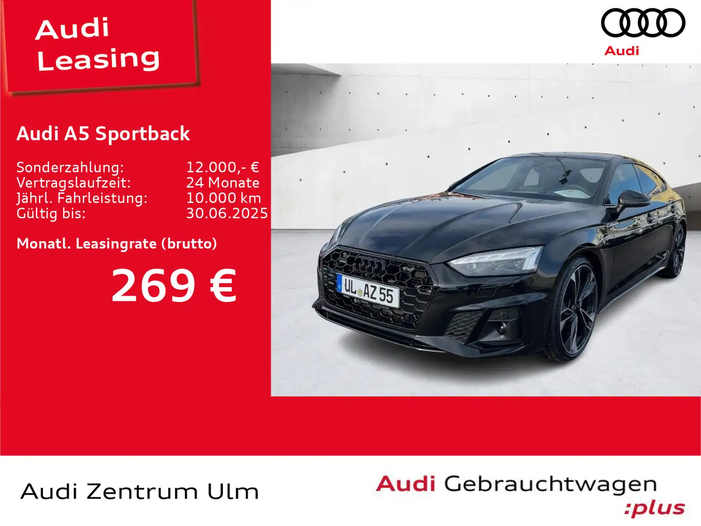 Audi A5 S line 40 TDI qu. BUSINESS LASER 20 Zwart - 1