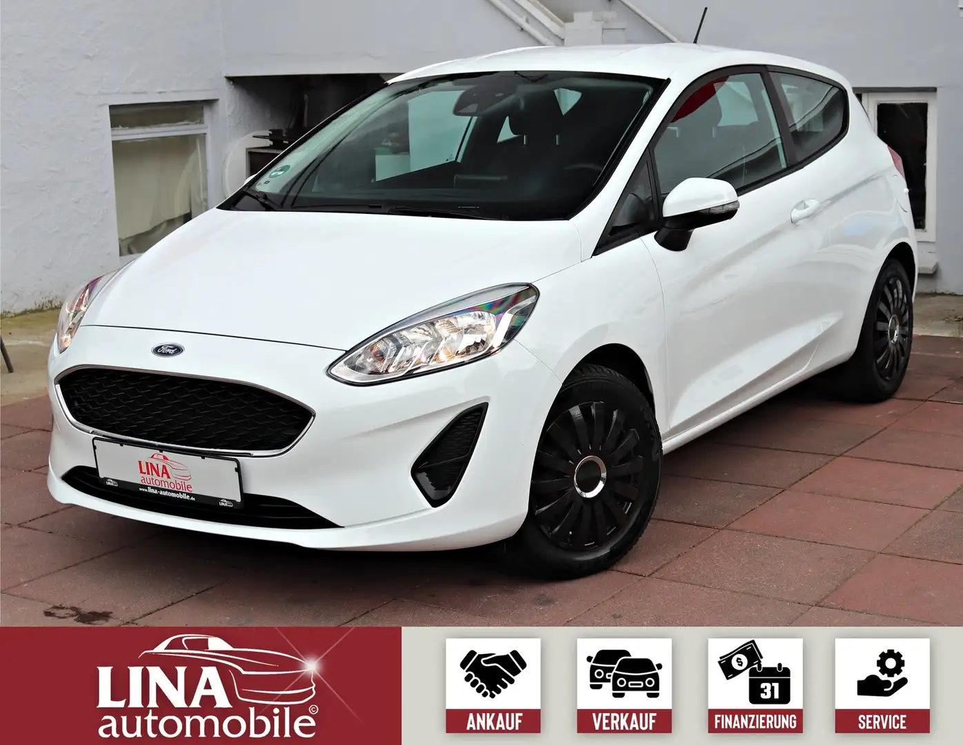 Ford Fiesta Fiesta NaviDVD*Klimaaut.*Spurhalte*Bluetooth* Weiß - 1