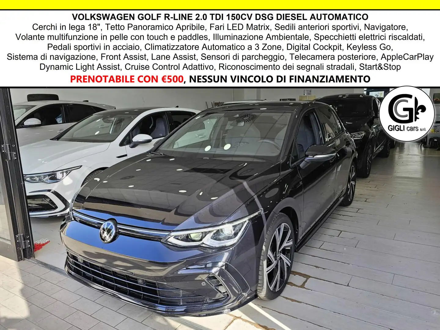 Volkswagen Golf R-Line Tetto Navi Camera C.18" RLine R Line Schwarz - 1