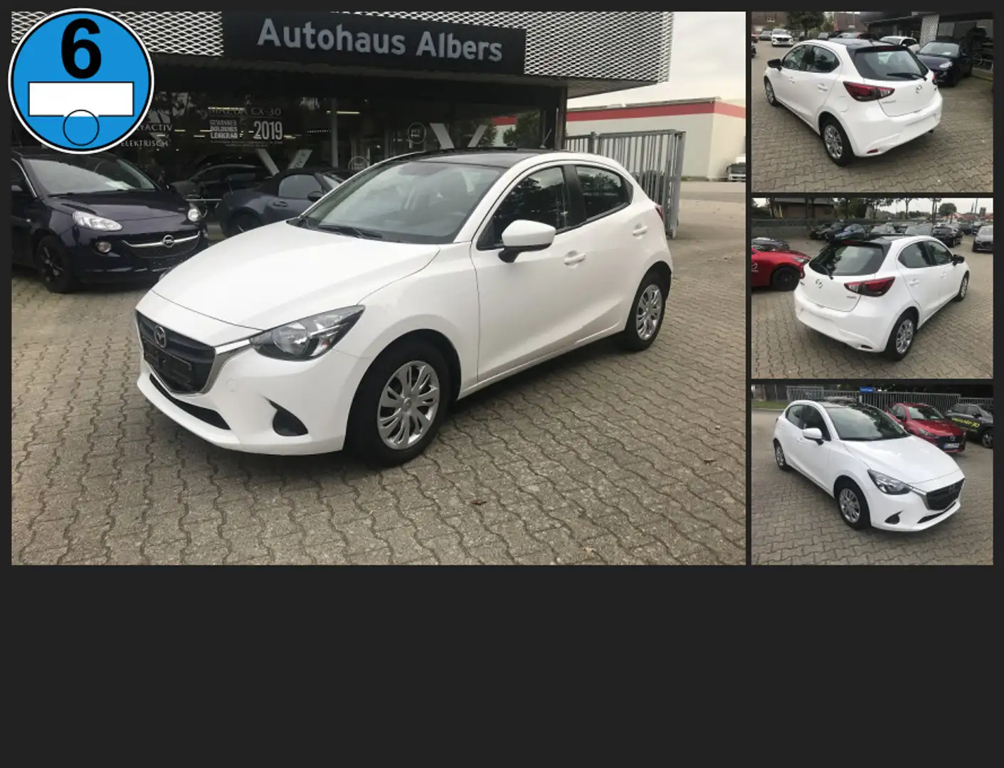 Mazda 2 SKYACTIV-G75 Center-L. Special , Klima, Audios. Weiß - 1