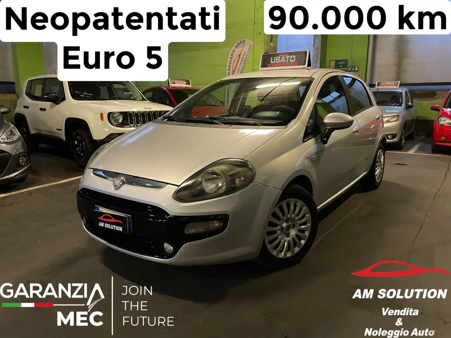 Fiat Punto Punto 1.2 Neopatentati Euro 5 Argento - 1