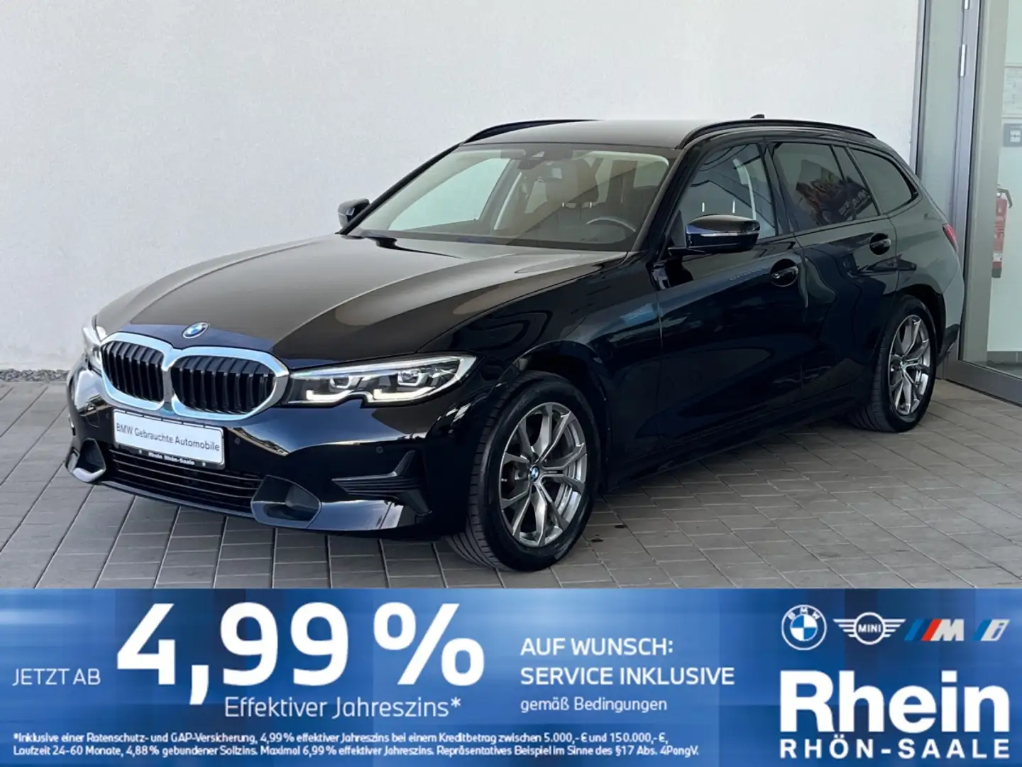 BMW 320 D A Sport Line Navi.AHK.Tempo.PDC.DAB.Lordose Noir - 1