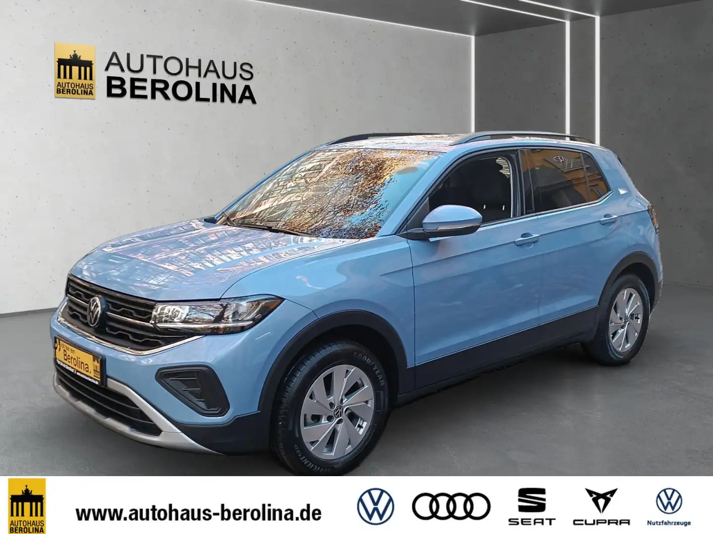 Volkswagen T-Cross 1.0 TSI Life DSG *ACC*R-CAM*App-Connect* Blau - 2