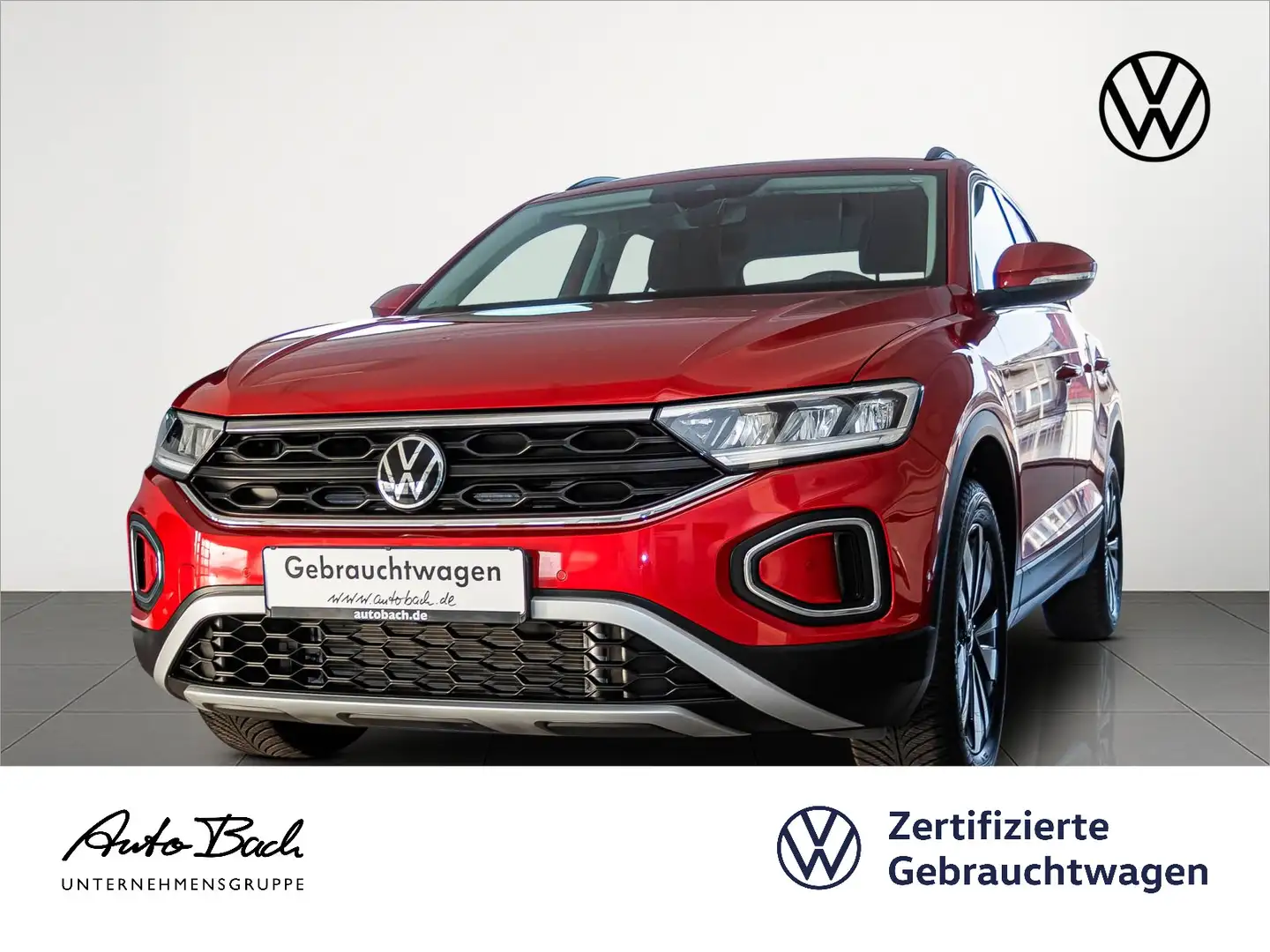 Volkswagen T-Roc 1.0 TSI MOVE LED CarPlay EPH DAB Rouge - 1