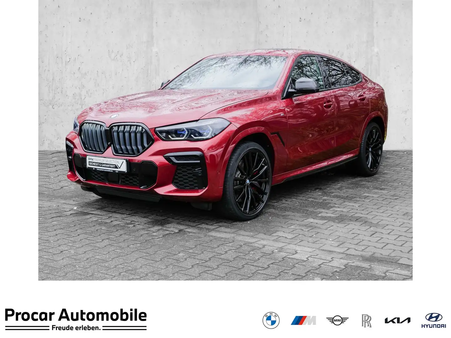 BMW X6 M50i 22'' adpt.M-FW Pano DA Pro PA+ Laser B&W TV Rot - 1