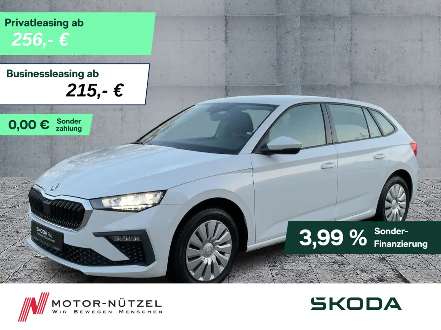 Skoda Scala 1.0 TSI DSG ESSENCE LED+AHK+GRA+SMART-LINK Blanco - 1