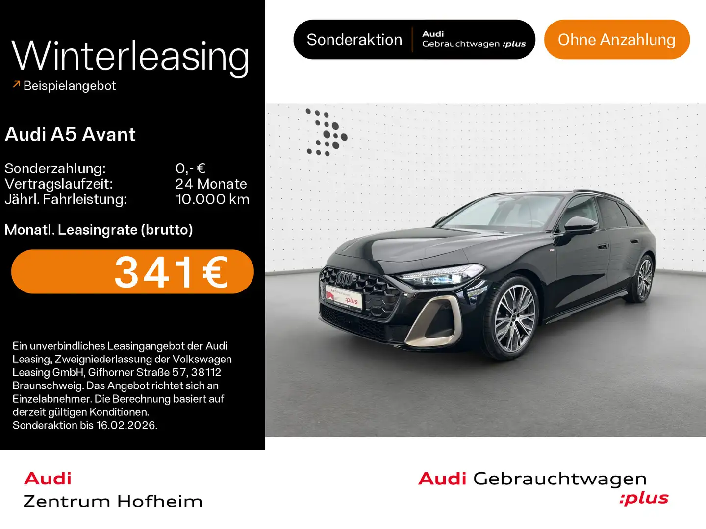 Audi A5 40 TFSI S line edition one S tro*Matrix Schwarz - 1