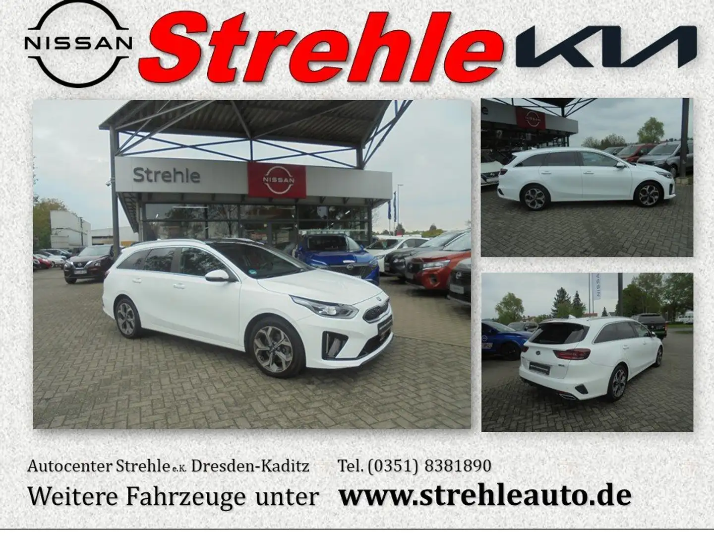 Kia Ceed SW / cee'd SW Platinum PHEV 1.6 GDI Pano Sitzkühlung Memory Blanco - 1