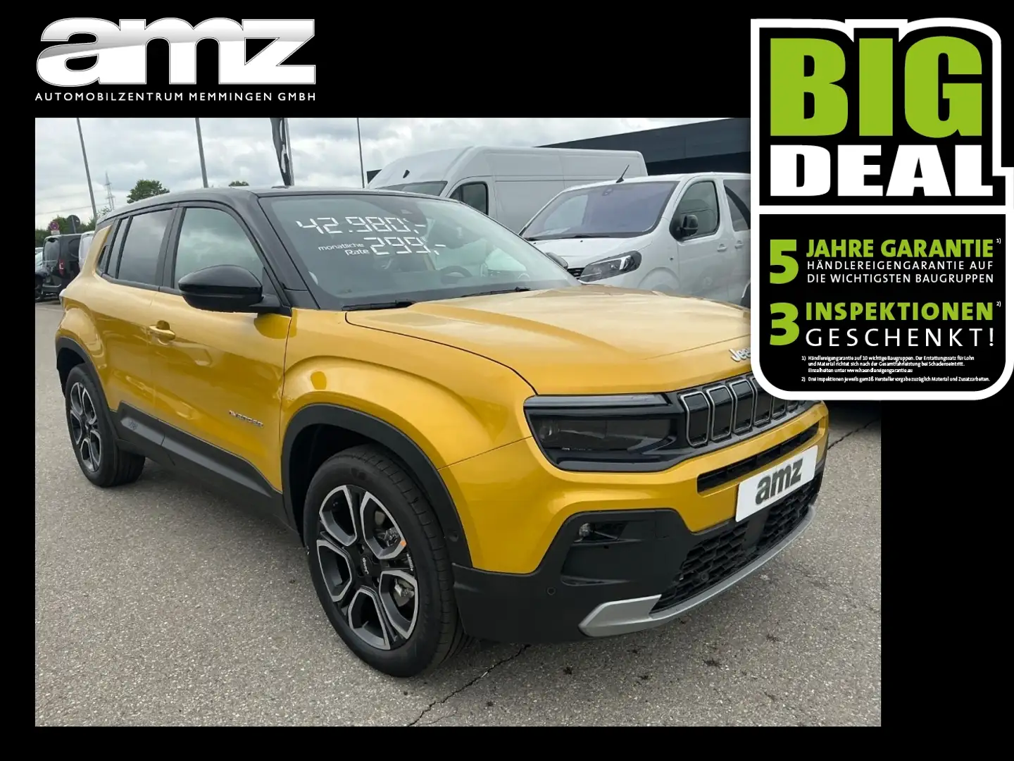 Jeep Avenger Summit Electric FLA 360 KlimaA W-Paket Gelb - 1