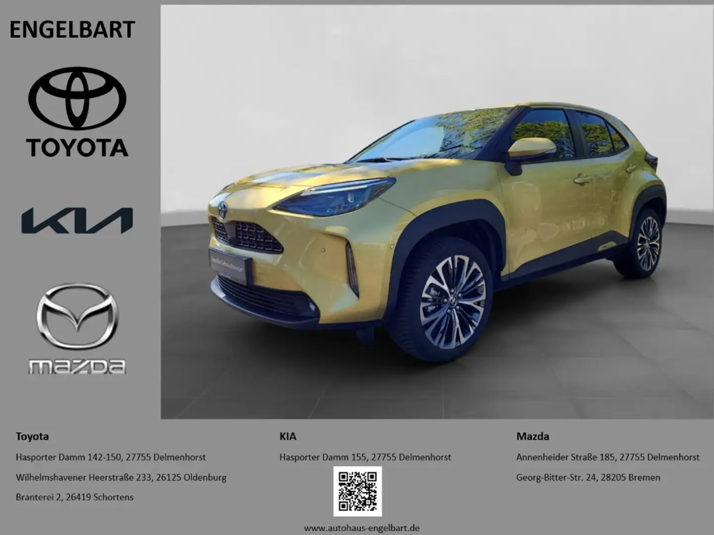 Toyota Yaris Cross Hybrid Elegant 1.5 VVT-iE  Matrix LED 360 Grad Kam Gold - 1