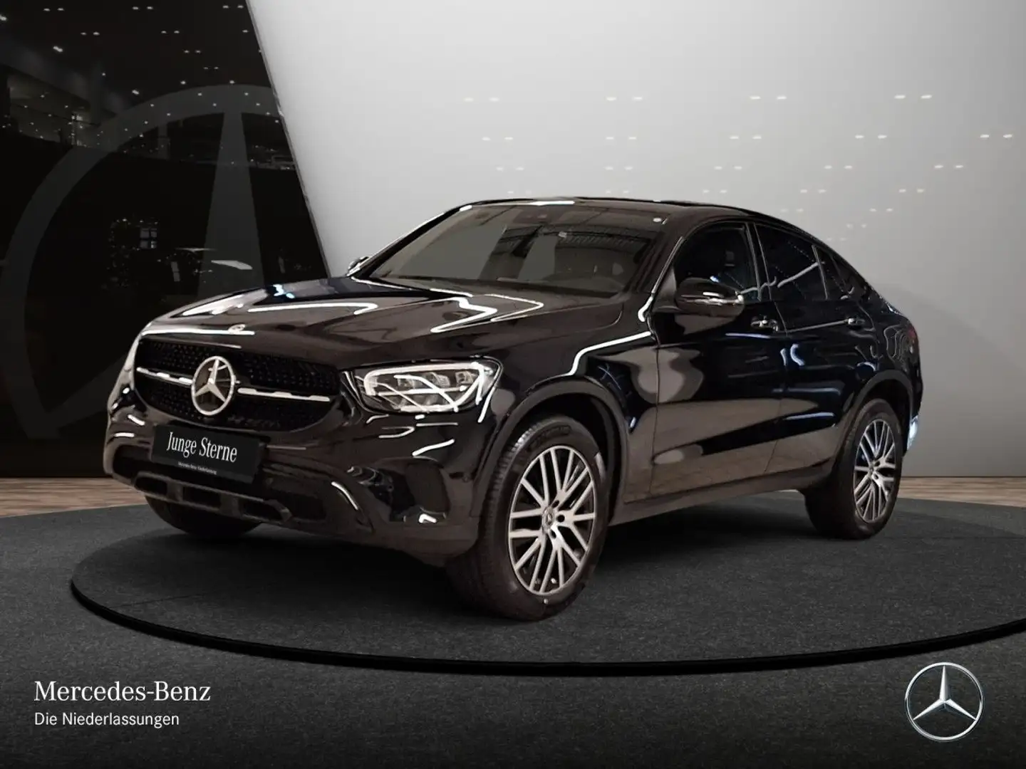 Mercedes-Benz GLC 300 de Coupé 4M NIGHT+360+AHK+LED+SPUR+TOTW Schwarz - 2