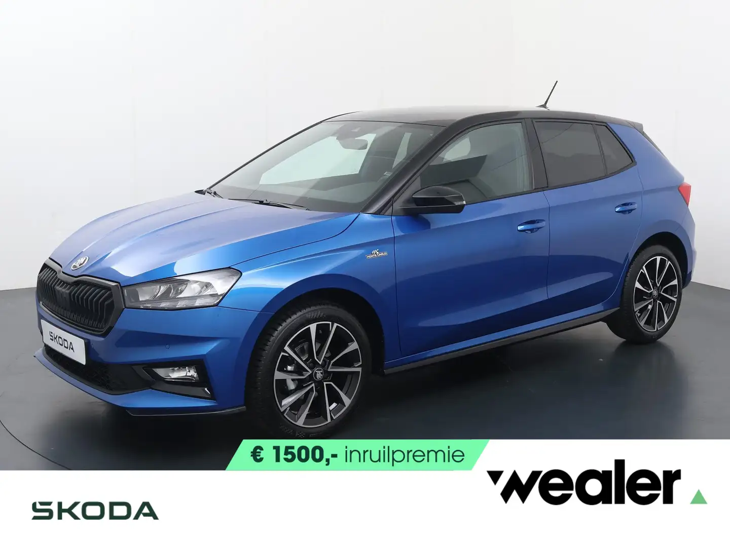 Skoda Fabia Monte Carlo 1.0 TSI 95 PK | 17" Lichtmetalen velge Blauw - 1