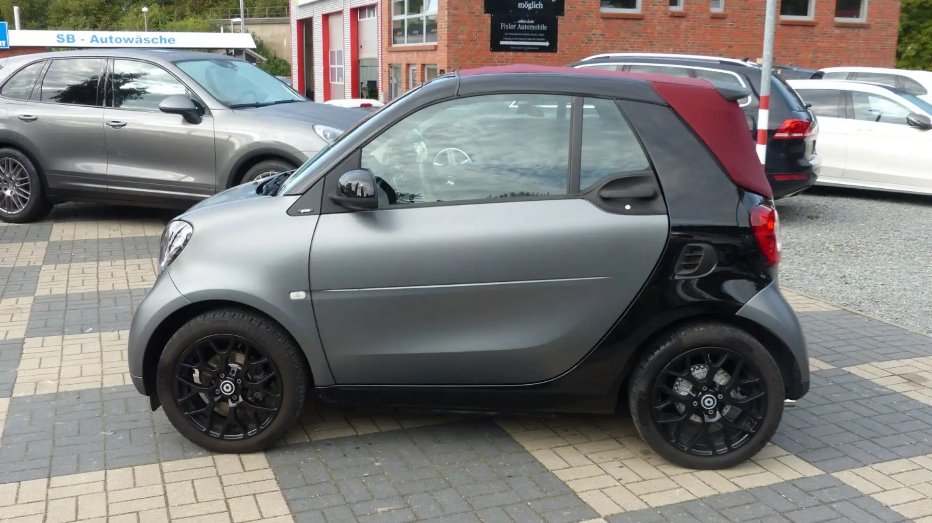 smart forTwo cabrio Prime Leder Sport Paket rotes Verd Grau - 2