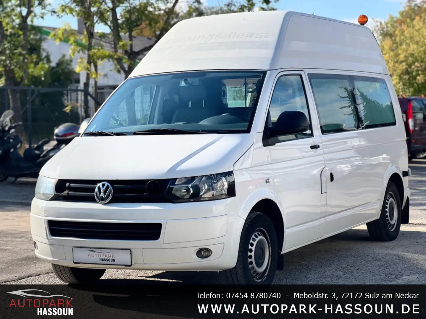 Volkswagen T5 Transporter T5 Kasten-Kombi lang TÜV 10/25 3-Sitz. Klima Weiß - 1