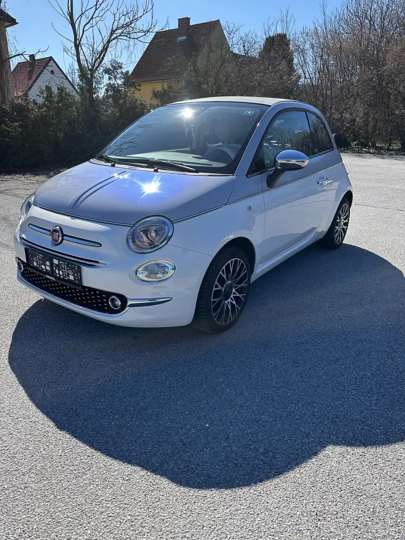 Fiat 500C 1,2 69 Lounge Dualogic Weiß - 1