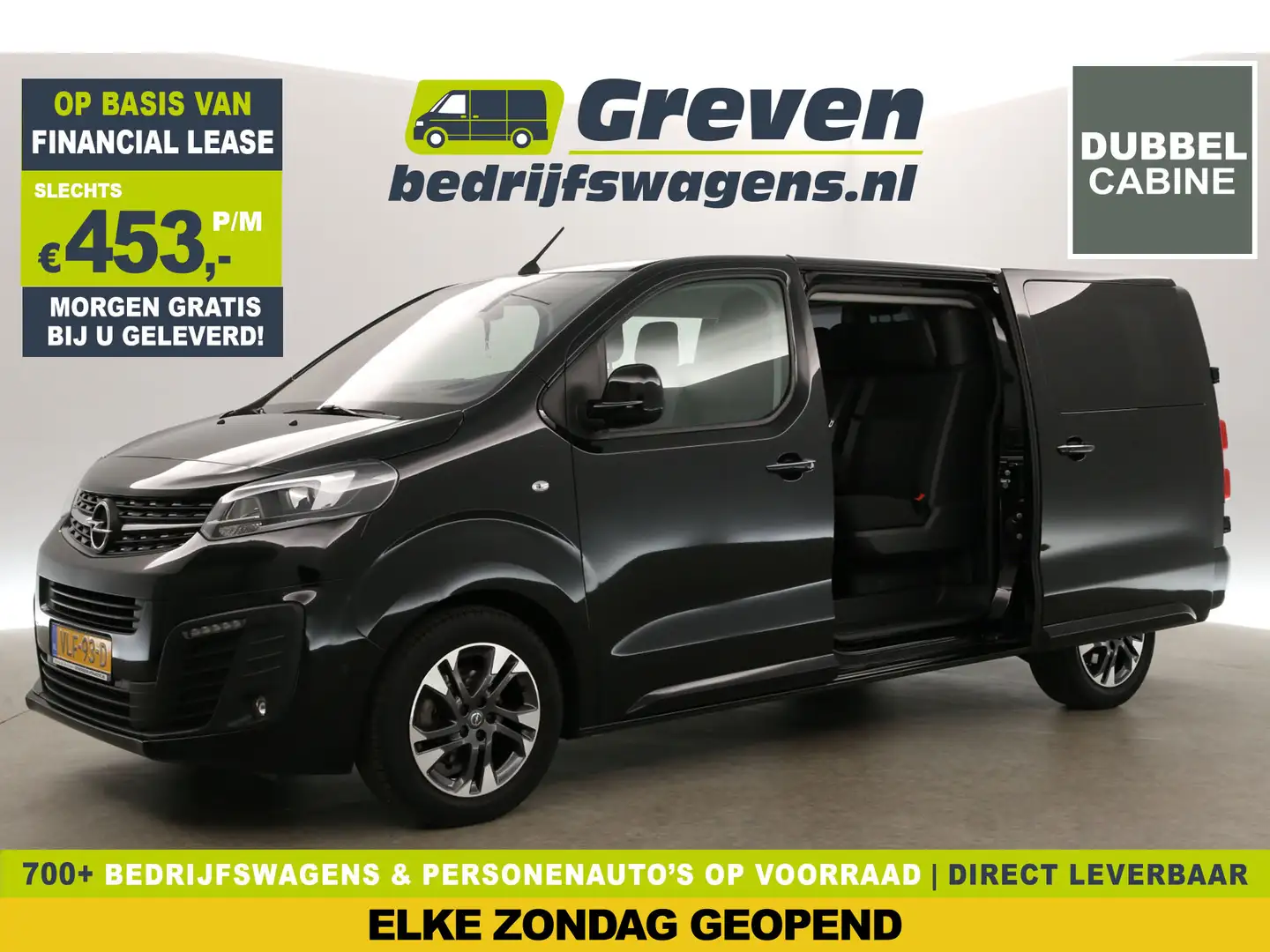 Opel Vivaro 2.0 CDTI L3H1 177PK Dubbele Cabine Heads-up Airco Zwart - 1