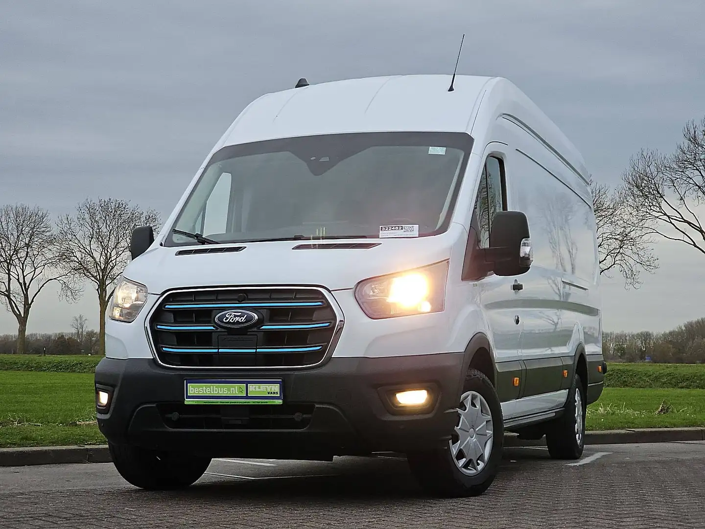 Ford E-Transit 350 L4H3 Trend 68 kWh Airco Automaat Koerier BPM-V Blanc - 2