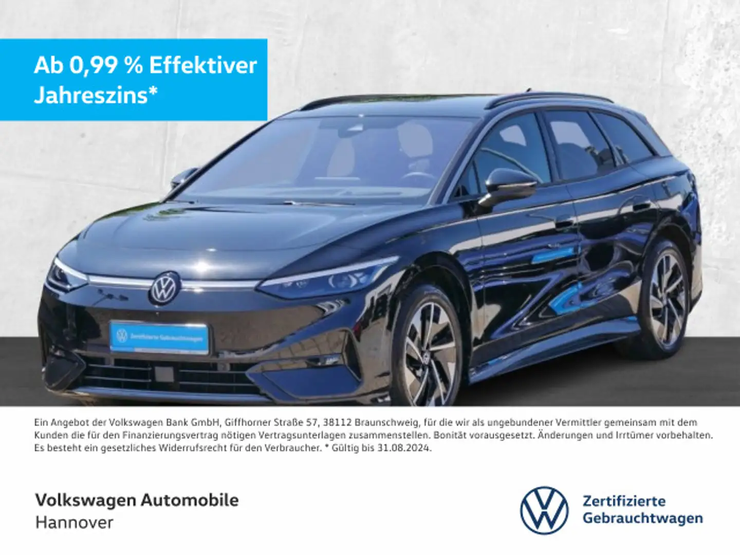 Volkswagen ID.7 Tourer Pro Navi AHK LED ACC PDC Schwarz - 1