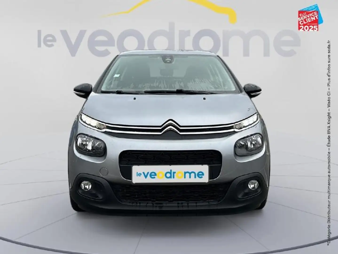 Citroen C3 PureTech 110ch Feel S/S EAT6 E6.d-TEMP Gris - 2