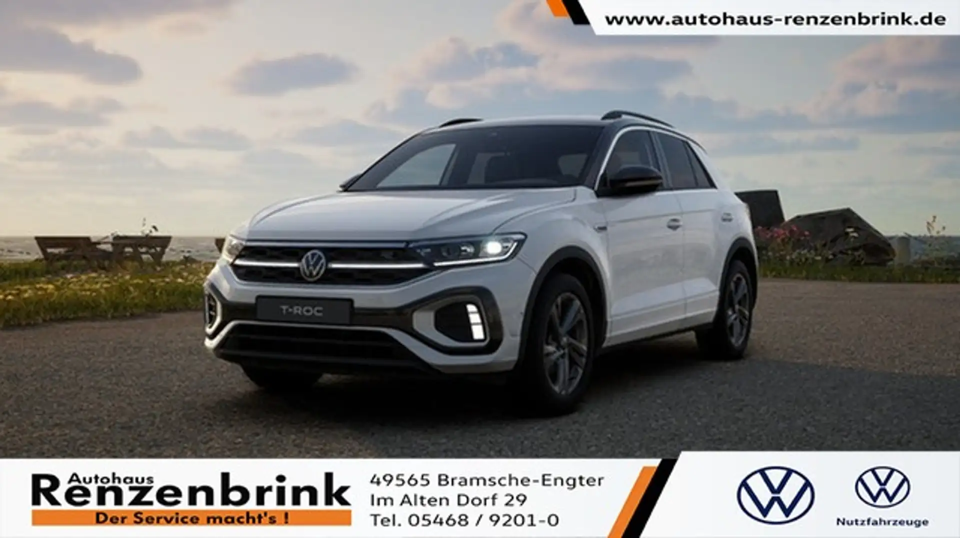 Volkswagen T-Roc R-Line TSI DSG Business AHK Weiß - 1