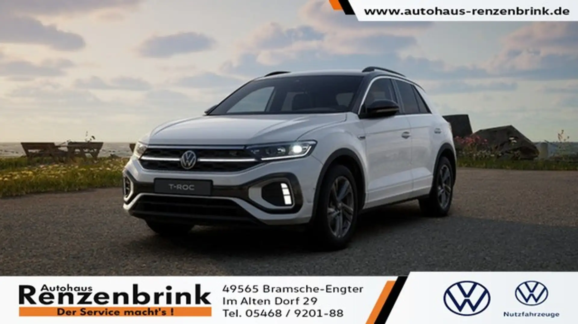 Volkswagen T-Roc R-Line TSI DSG Business AHK Weiß - 1