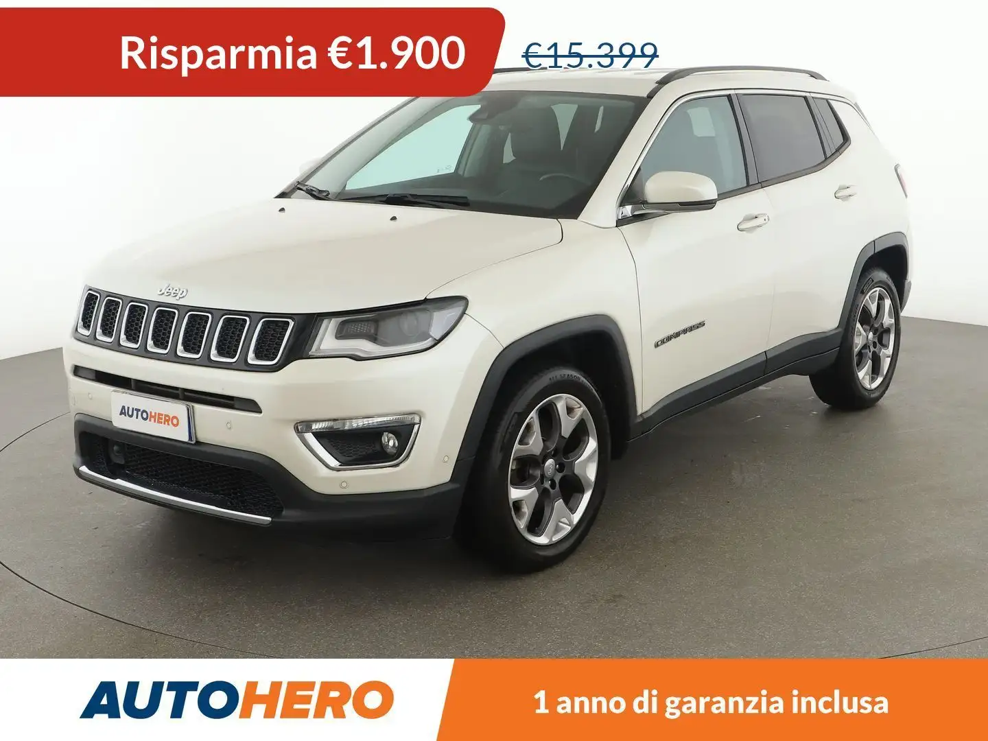 Jeep Compass 1.6 M-Jet Limited Blanc - 1