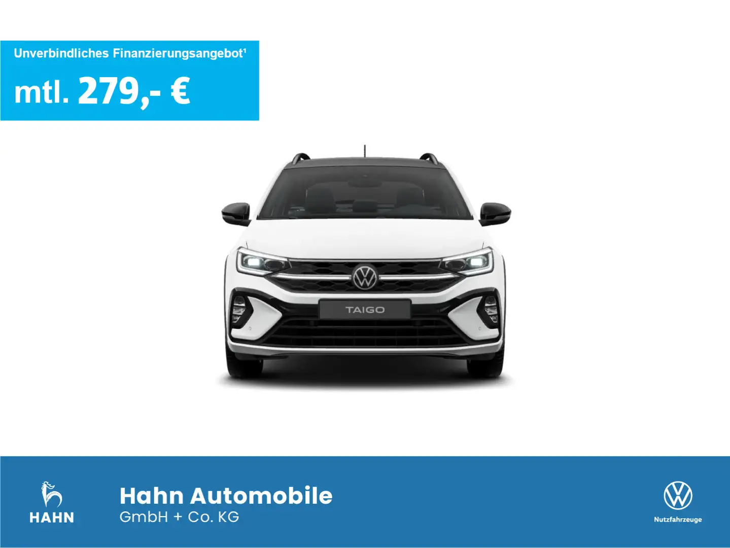 Volkswagen Taigo R-Line 1,5 l TSI 110 kW (150 PS) AHK 18" Weiß - 1