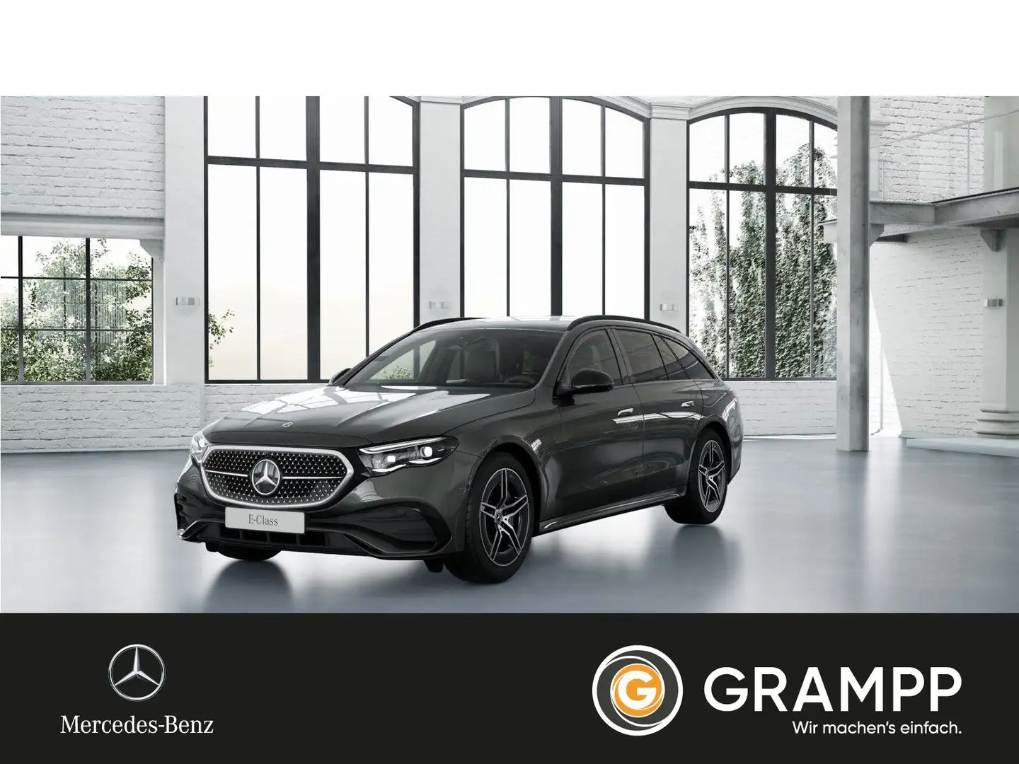 Mercedes-Benz E 220 d T AMG-Plus Fahrassistenz/Night/Winter Grau - 1