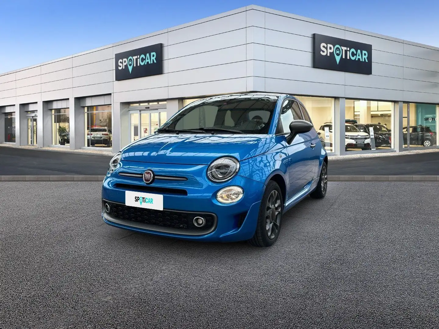 Fiat 500 1.0 70cv Ibrido Sport Blauw - 1
