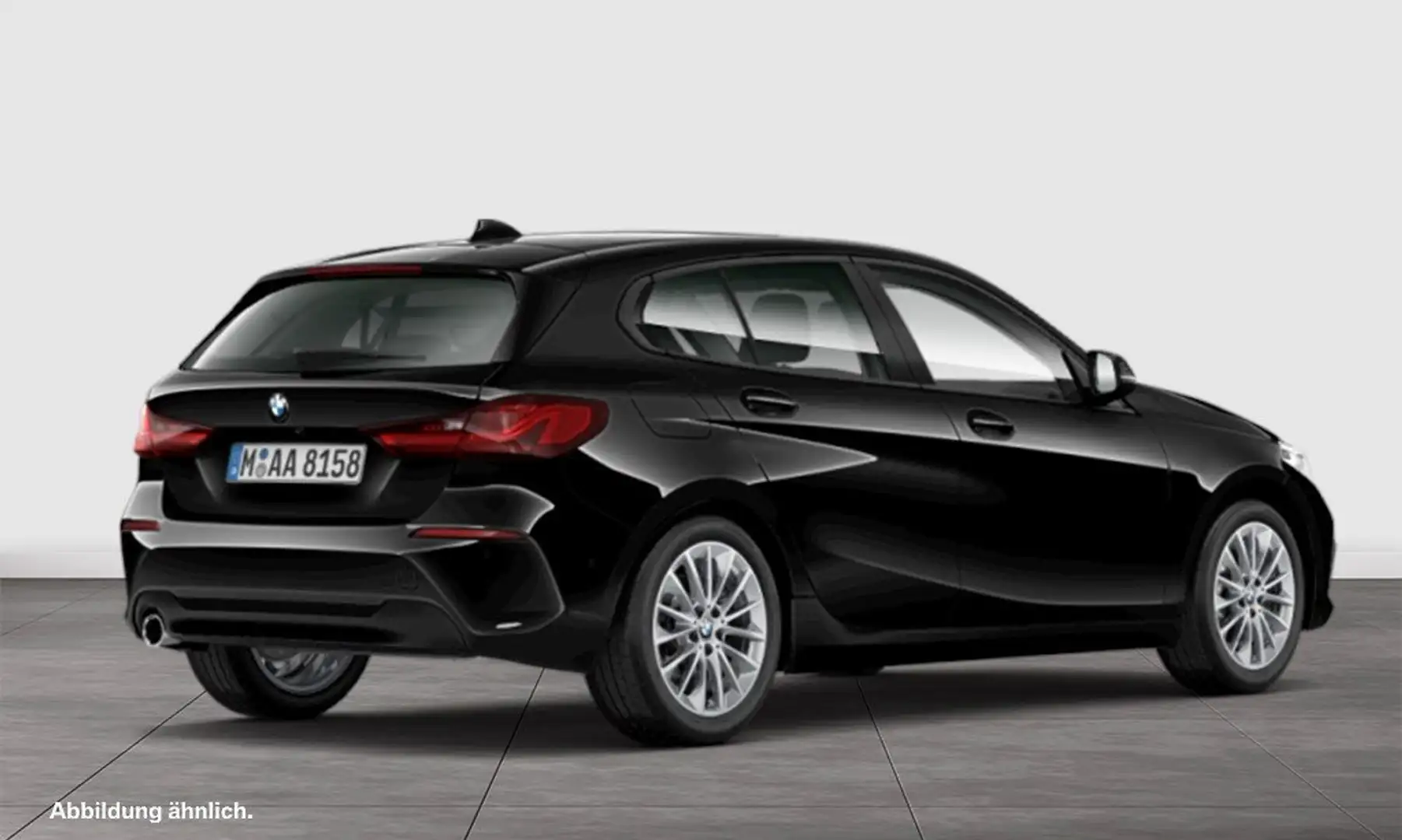 BMW 118 i Advantage Aut Nav LED Komfzg Parkass Schwarz - 2