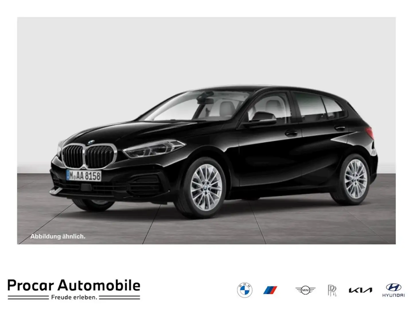 BMW 118 i Advantage Aut Nav LED Komfzg Parkass Schwarz - 1