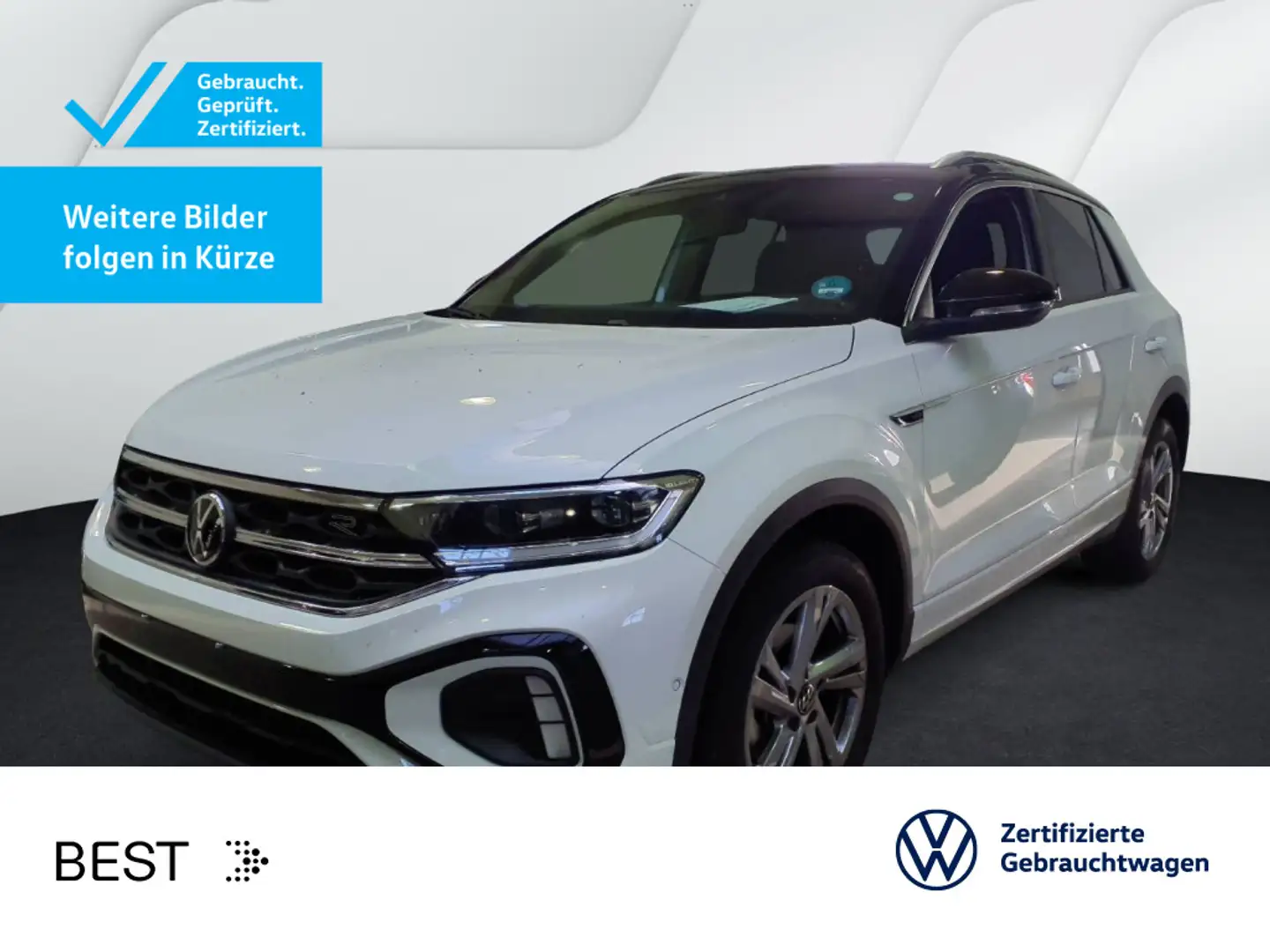 Volkswagen T-Roc T-ROC 1.5 TSI DSG R-LINE*LED*AHK*KAMERA*PDC*SHZ* Weiß - 1