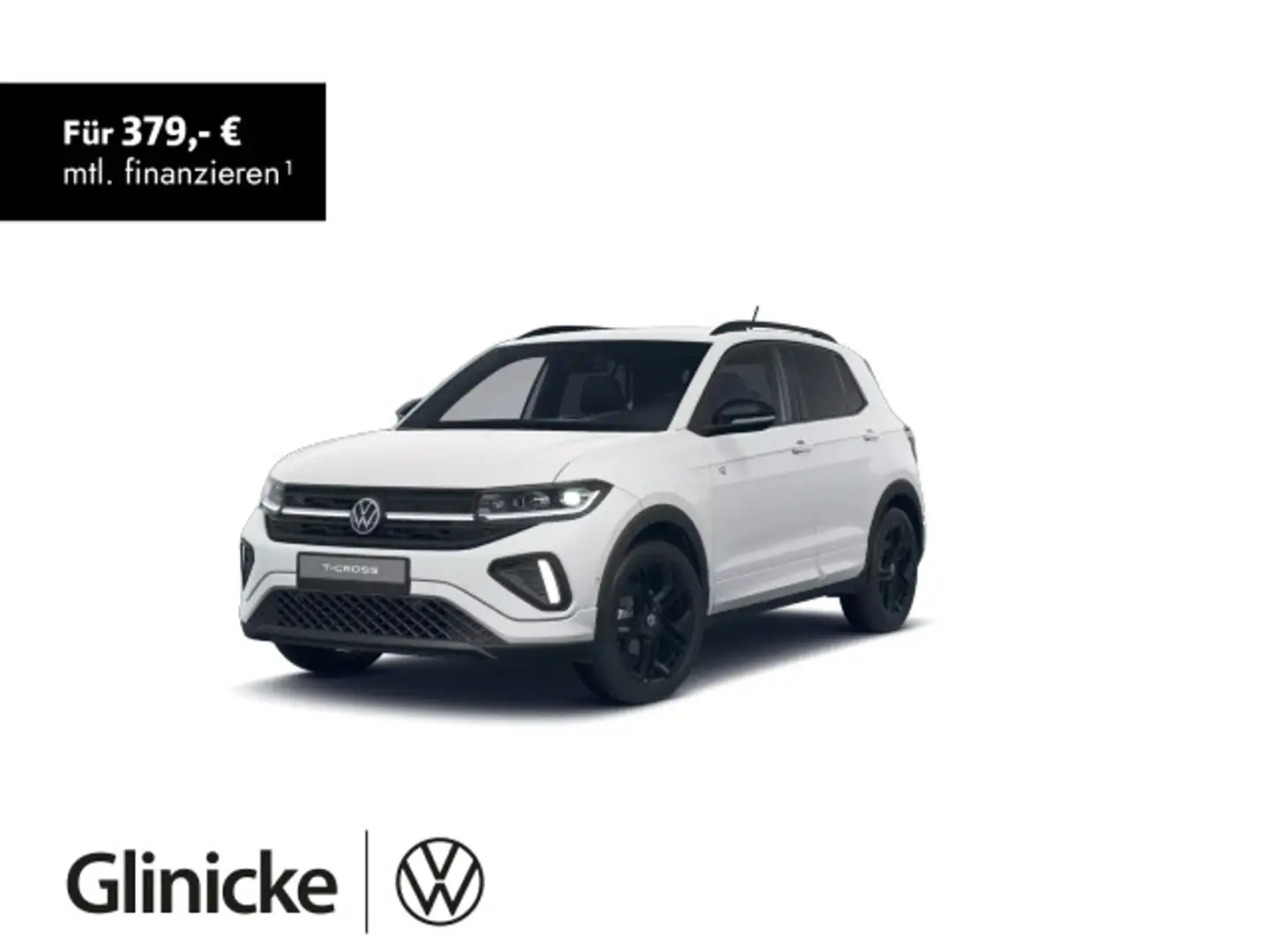 Volkswagen T-Cross R-Line 1.5 DSG AHK/Matrix/Nav/ACC/App/18 Weiß - 1
