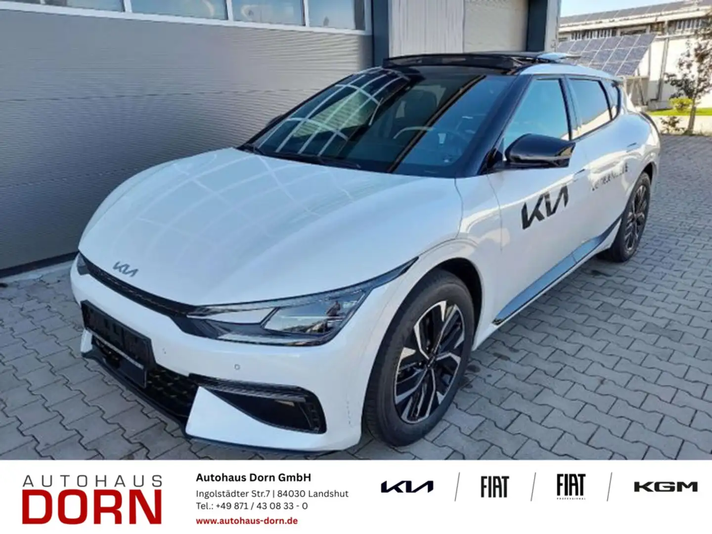 Kia EV6 GT-Line 77.4kWh 2023 AWD Wärmepumpe Glasdach Weiß - 1