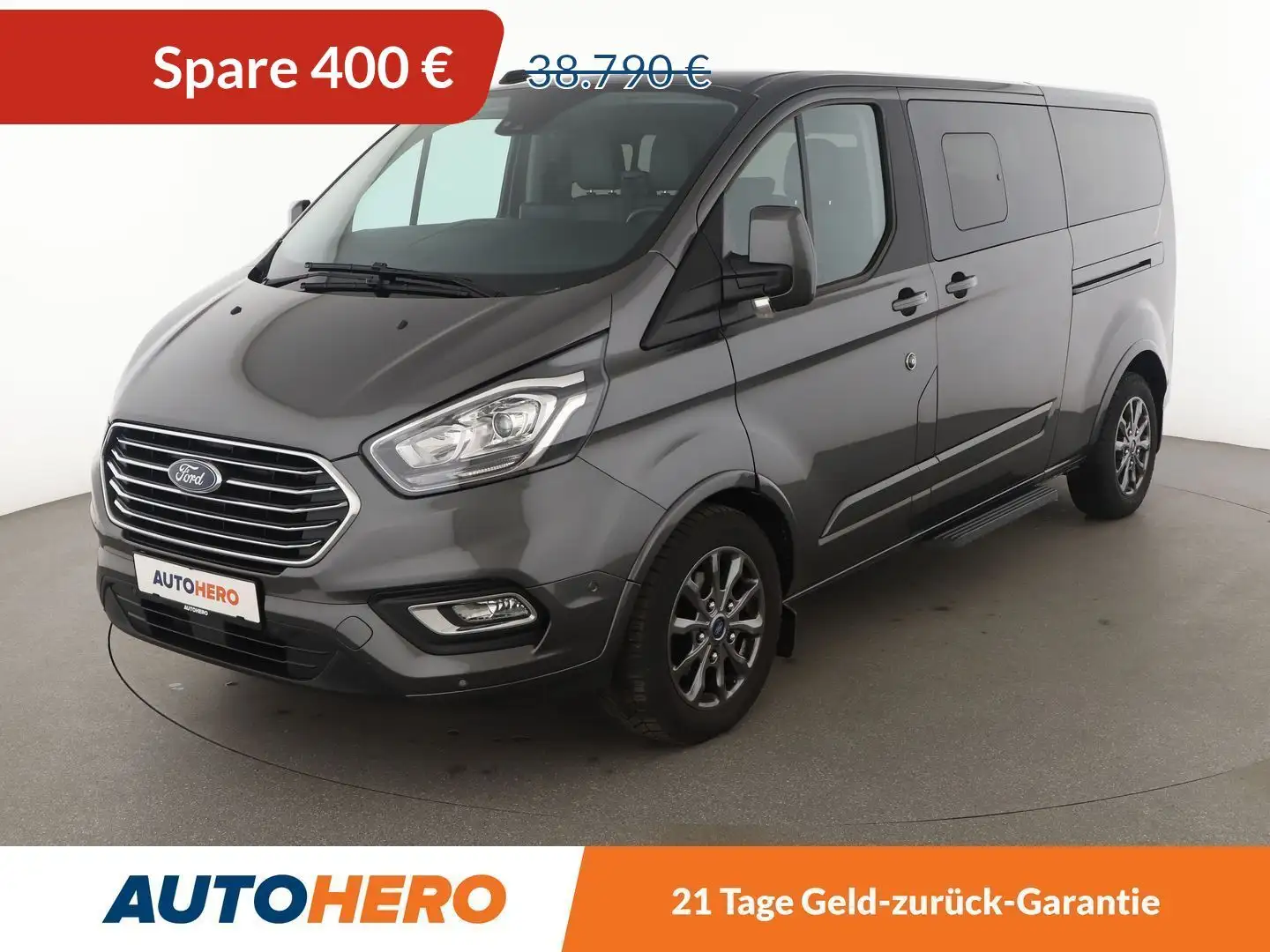 Ford Tourneo Custom 2.0 TDCi 320 L2 Titanium Aut.*9-SITZER*NAVI*CAM* Grau - 1