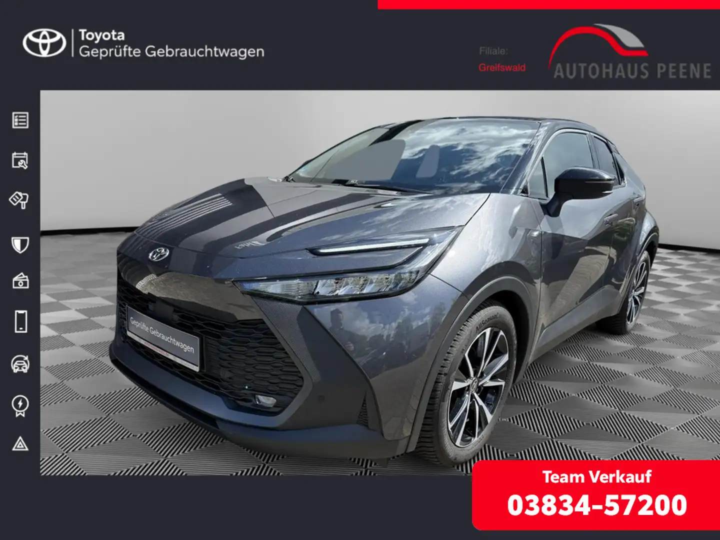 Toyota C-HR 1.8 Hybrid Team D Grigio - 1