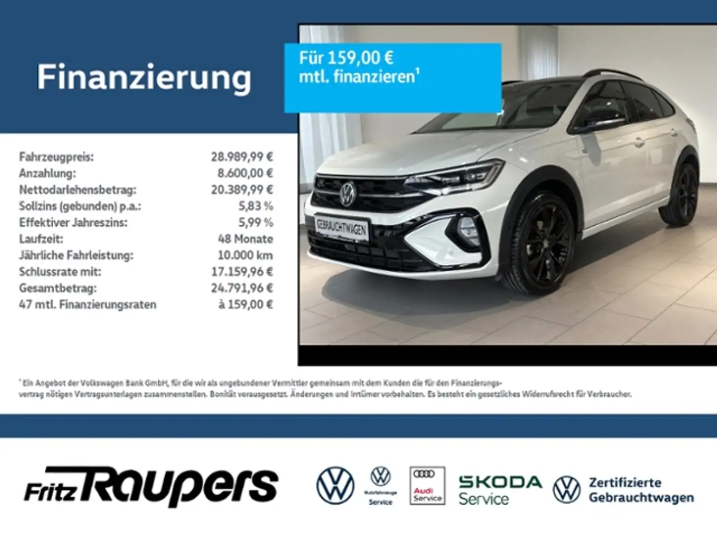 Volkswagen Taigo 1.0 TSI DSG R-line Grau - 1
