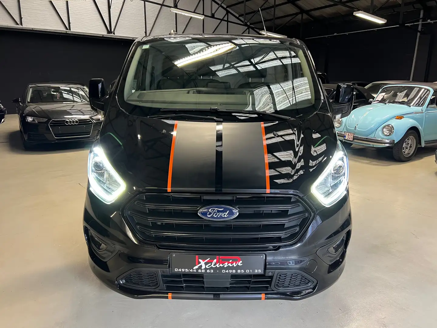 Ford Transit Custom 2.0 TDCi*AUTO*SPORT*3 PL*2P LATÉRALES*CAMERA Zwart - 2