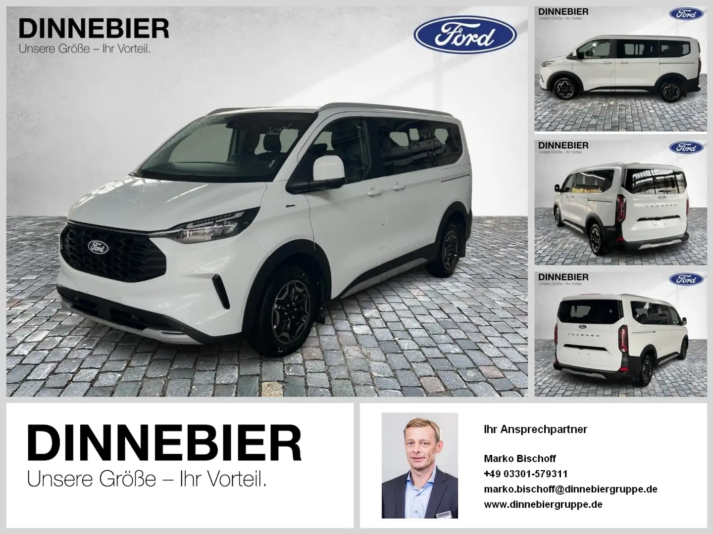 Ford Tourneo Custom 320 L1 Tourneo Active FWD ACC CAM Blanc - 1