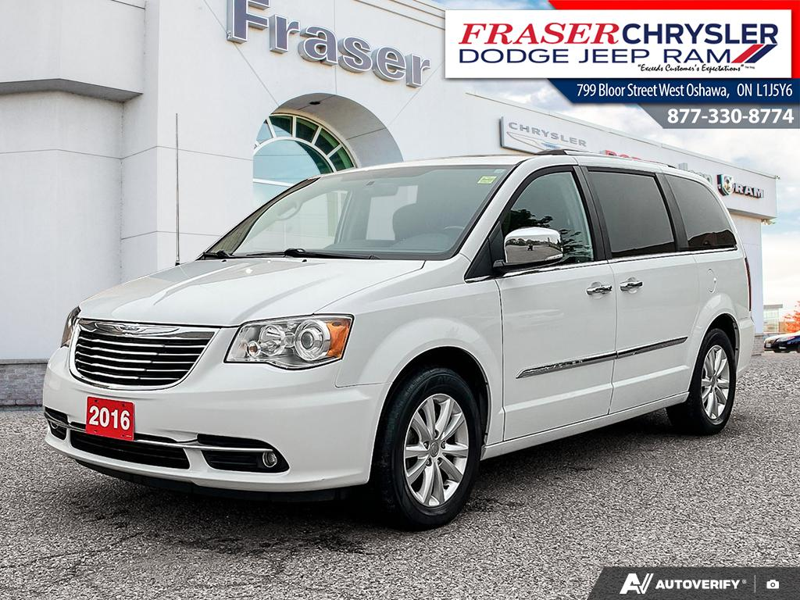 White 2016 Chrysler Town & Country Minivan Front-Wheel Drive Automatic