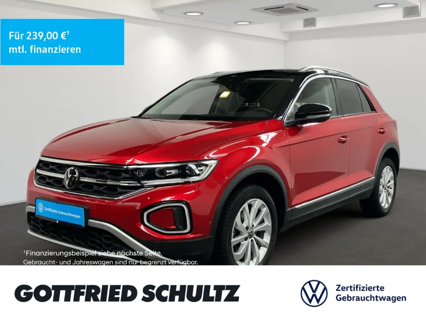 Volkswagen T-Roc 1.0 TSI CarPlay ACC SHZ KLIMA Style Rouge - 1