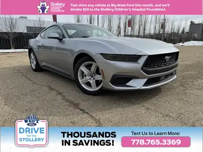 Silver 2026 Ford Mustang Coupe Rear-Wheel Drive Automatic