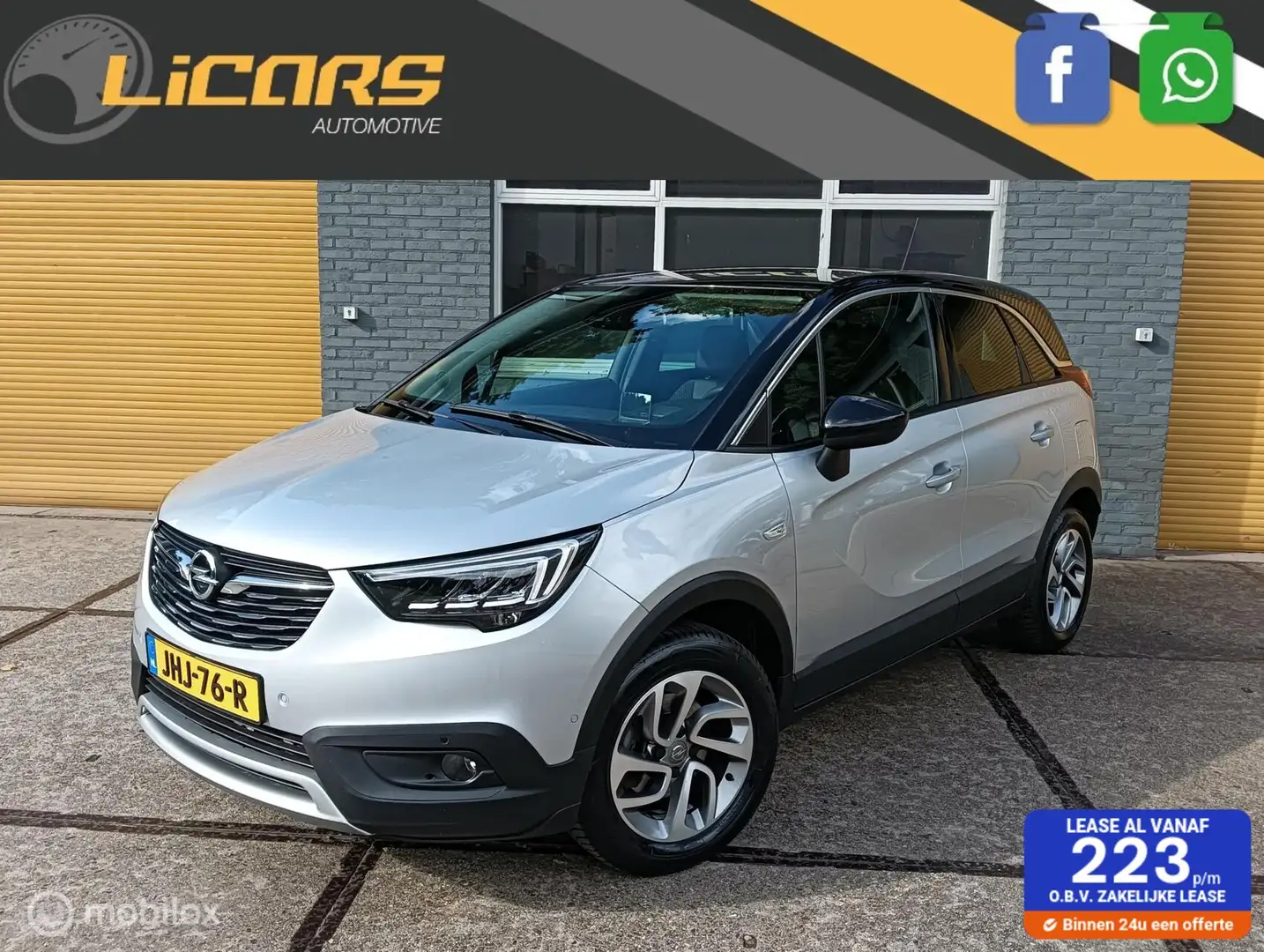 Opel Crossland X 1.2 Turbo Innovation automaat Navi/trekhaak/all se Grijs - 1