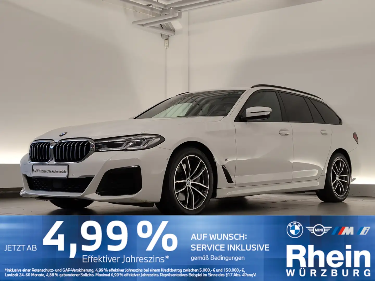 BMW 530 d xDrive Touring M Sportpaket LED/DAB/SHZ LED/DAB/ Weiß - 1