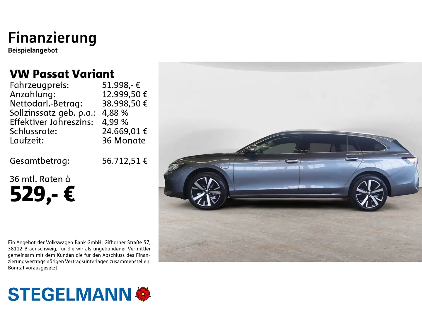 Volkswagen Passat Variant 1.5 TSI Hybrid Business Matrix*AH Grau - 2
