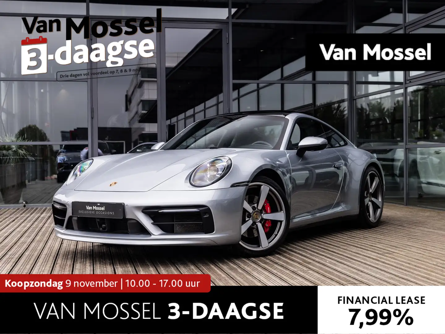 Porsche 992 3.0 Carrera 4 S | SPORTDESIGN | SPORTCHRONO | 1E E Grijs - 1