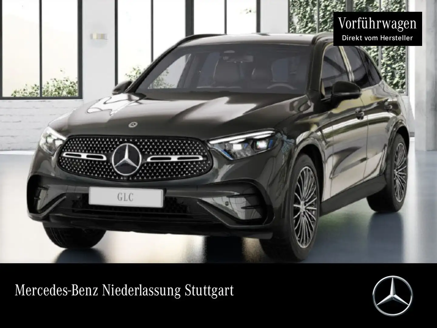 Mercedes-Benz GLC 200 4M AMG+NIGHT+360+AHK+TOTW+KEYLESS+9G Gris - 1