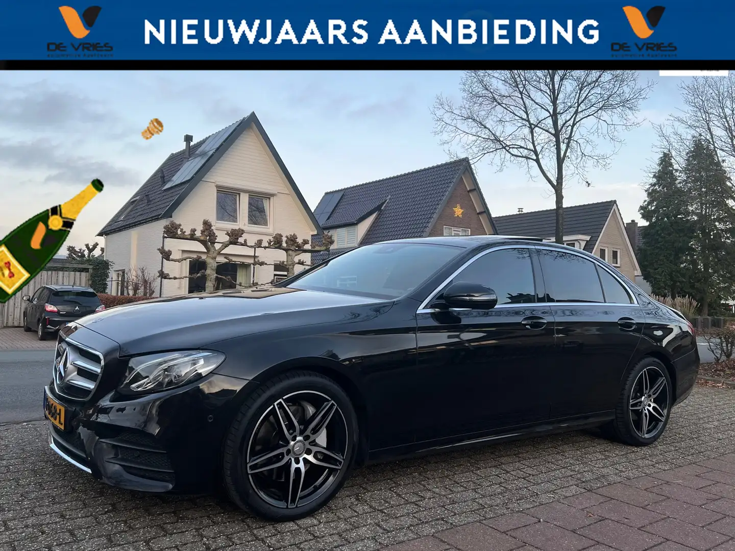 Mercedes-Benz E 220 d Ambition Panoramadak NAP. Noir - 1